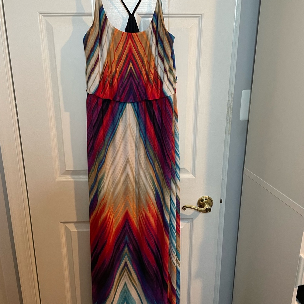 Venus multi-colored maxi dress - size Large